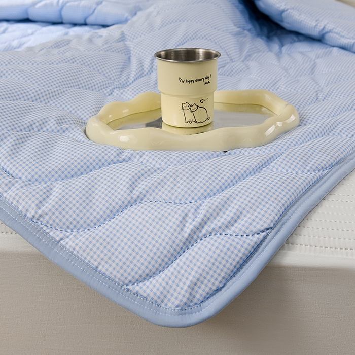 91家纺网 家纺一手货源 找家纺 圣靓家纺 2026新款清柔水洗夏被被子被芯 唯一-蓝