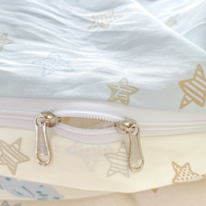 91家纺网 家纺一手货源 找家纺 凌鼎 2026新款多规格掉边全棉印花四件套 贝母星空