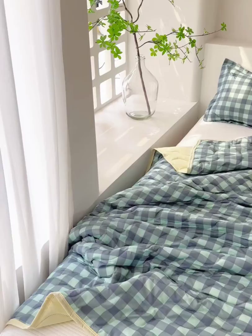 91家纺网 家纺一手货源 找家纺 圣靓家纺 2026新款清柔水洗夏被被子被芯 夜曲