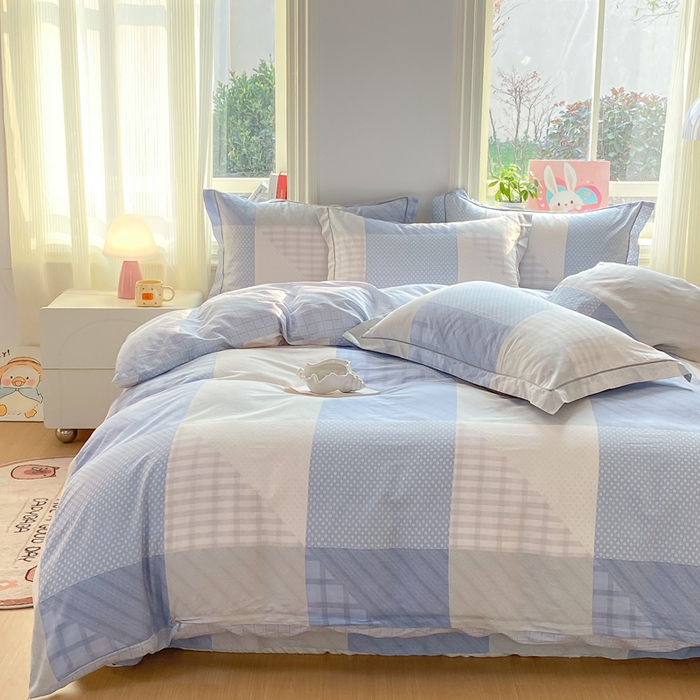 91家纺网 家纺一手货源 找家纺 凌鼎 2026新款多规格掉边全棉印花四件套 格林威尔