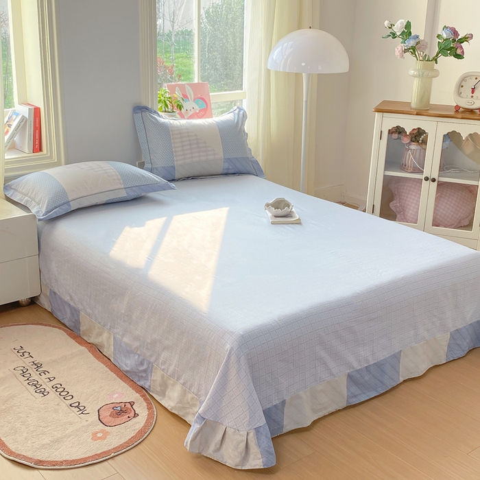 91家纺网 家纺一手货源 找家纺 凌鼎 2026新款多规格掉边全棉印花四件套 格林威尔