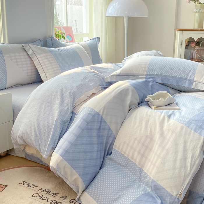 91家纺网 家纺一手货源 找家纺 凌鼎 2026新款多规格掉边全棉印花四件套 格林威尔