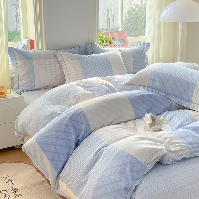 91家纺网 家纺一手货源 找家纺 凌鼎 2026新款多规格掉边全棉印花四件套 格林威尔