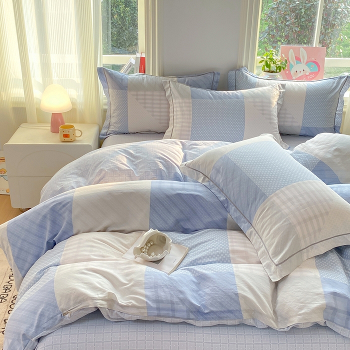 91家纺网 家纺一手货源 找家纺 凌鼎 2026新款多规格掉边全棉印花四件套 格林威尔