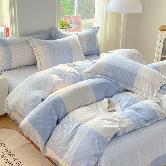 91家纺网 家纺一手货源 找家纺 凌鼎 2026新款多规格掉边全棉印花四件套 格林威尔