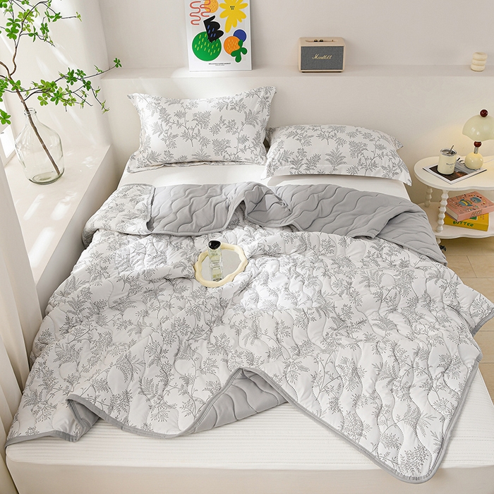 91家纺网 家纺一手货源 找家纺 圣靓家纺 2026新款清柔水洗夏被被子被芯 诺言