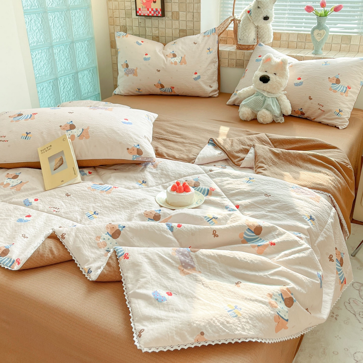 91家纺网 家纺一手货源 找家纺 川悦生活 2026新款A类双层皱皱纱夏被空调被 夏被可乐腊肠