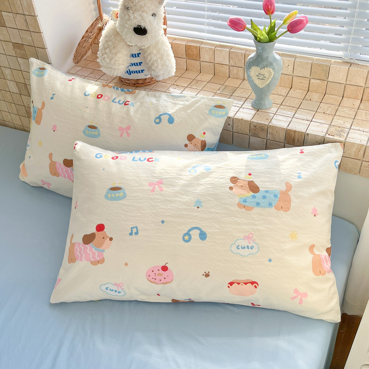 91家纺网 家纺一手货源 找家纺 川悦生活 2026新款A类双层皱皱纱夏被空调被 夏被腊肠庄园