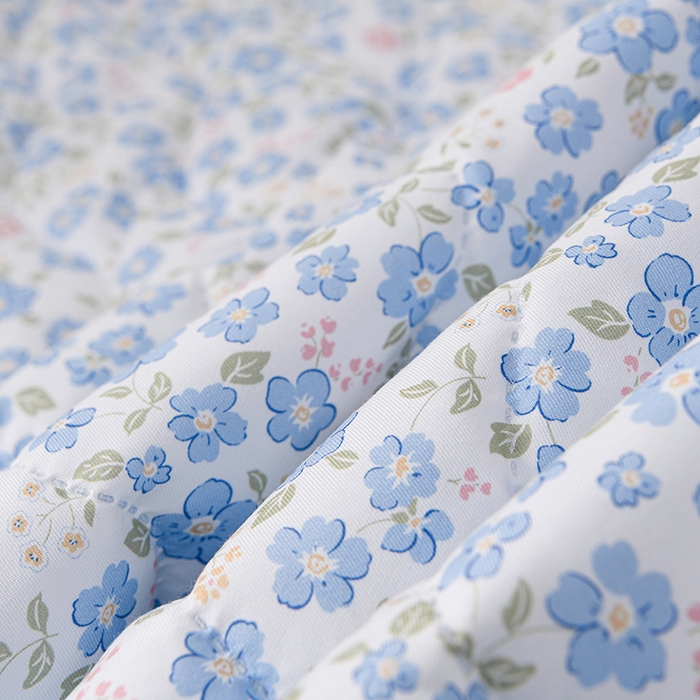 91家纺网 家纺一手货源 找家纺 圣楚家纺 2026新款清柔水洗夏被被子被芯 春序-蓝