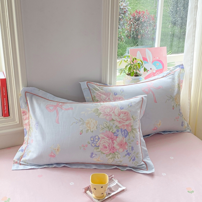 91家纺网 家纺一手货源 找家纺 凌鼎 2026新款多规格掉边全棉印花四件套 海岛繁花