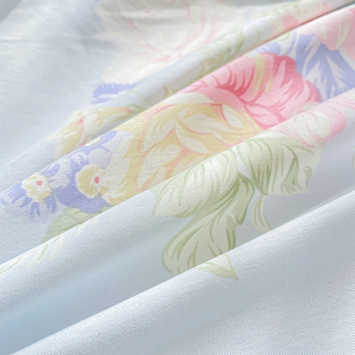 91家纺网 家纺一手货源 找家纺 凌鼎 2026新款多规格掉边全棉印花四件套 海岛繁花