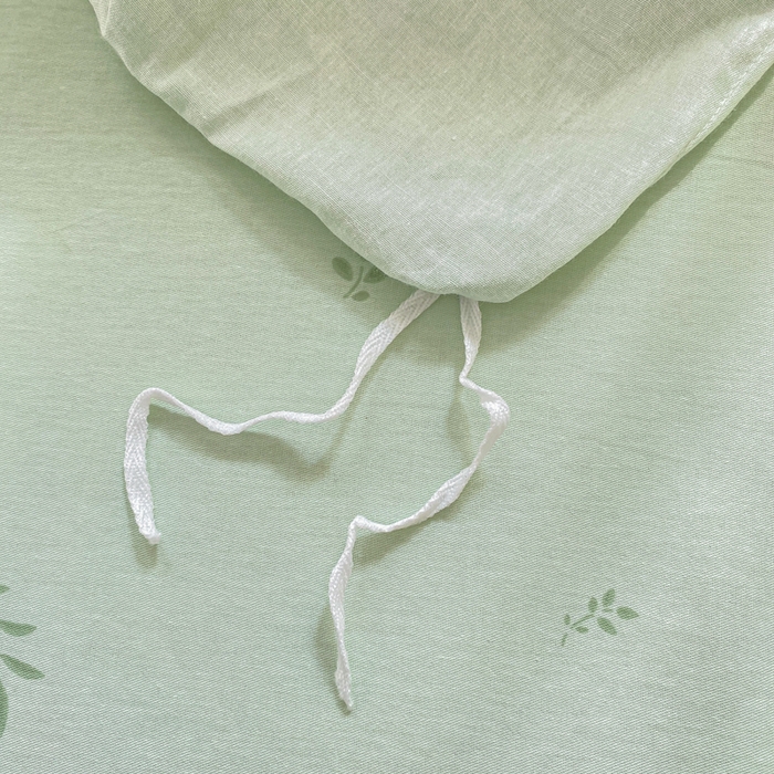 91家纺网 家纺一手货源 找家纺 凌鼎 2026新款多规格掉边全棉印花四件套 恒久花叶绿