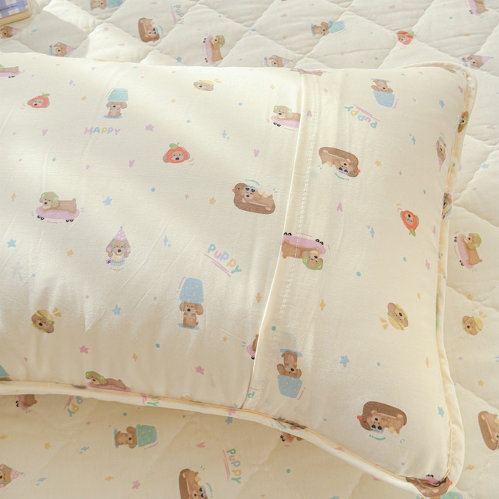 91家纺网 家纺一手货源 找家纺 （总）U品汇 2026A类全棉夹棉床笠床罩单件隔尿透气床垫加厚防尘可水洗保护套