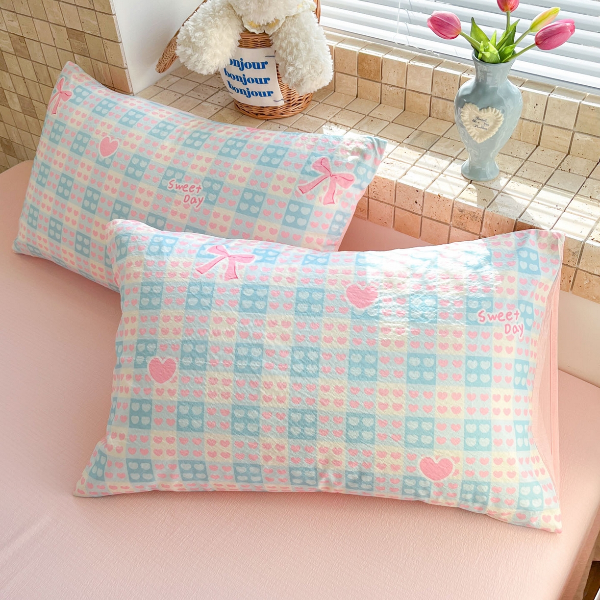 91家纺网 家纺一手货源 找家纺 川悦生活 2026新款A类双层皱皱纱夏被空调被 夏被甜梦心愿