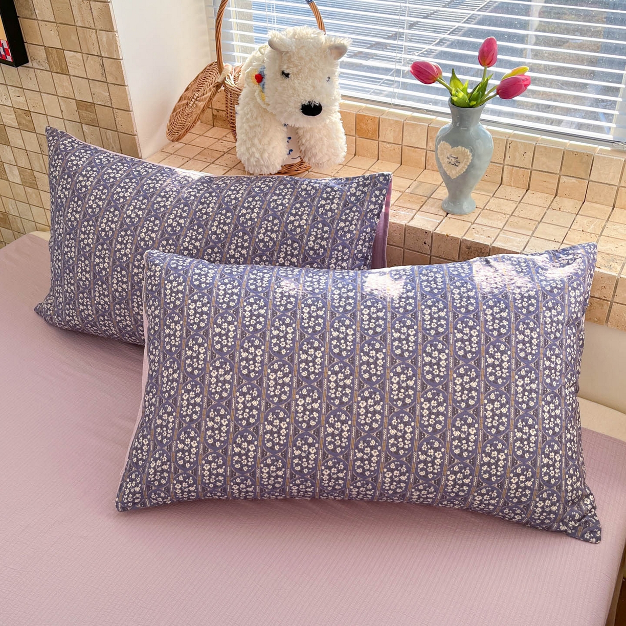 91家纺网 家纺一手货源 找家纺 川悦生活 2026新款A类双层皱皱纱夏被空调被 夏被西斯花圃