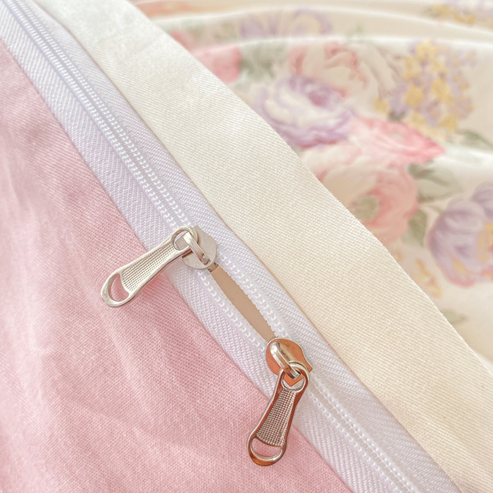 91家纺网 家纺一手货源 找家纺 凌鼎 2026新款多规格掉边全棉印花四件套 清风花影