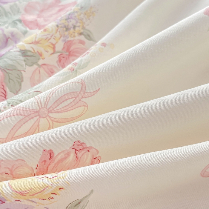 91家纺网 家纺一手货源 找家纺 凌鼎 2026新款多规格掉边全棉印花四件套 清风花影