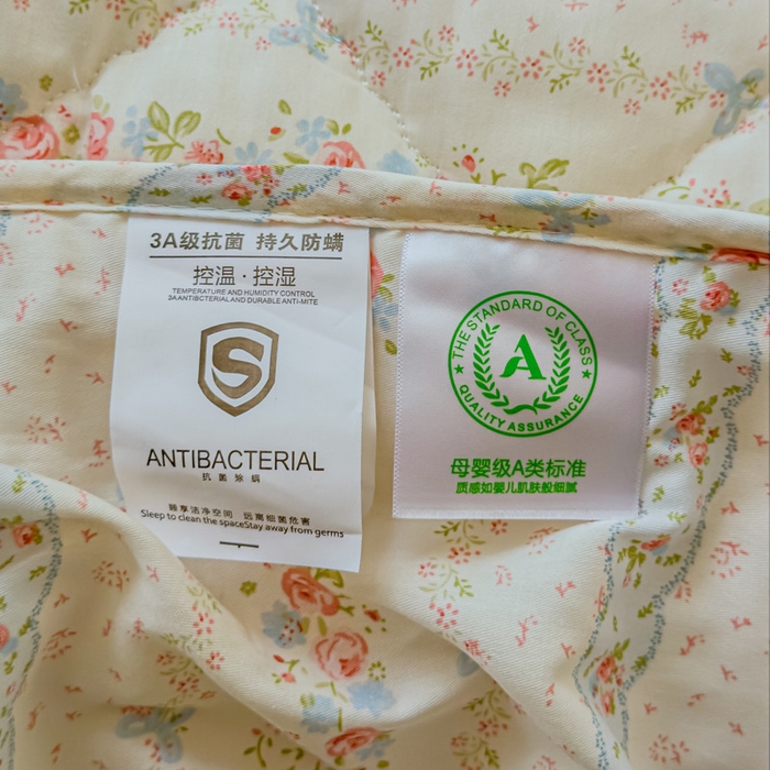 91家纺网 家纺一手货源 找家纺 U品汇 2026A类全棉夹棉床笠床罩单件隔尿透气床垫加厚防尘可水洗保护套 轻花吟