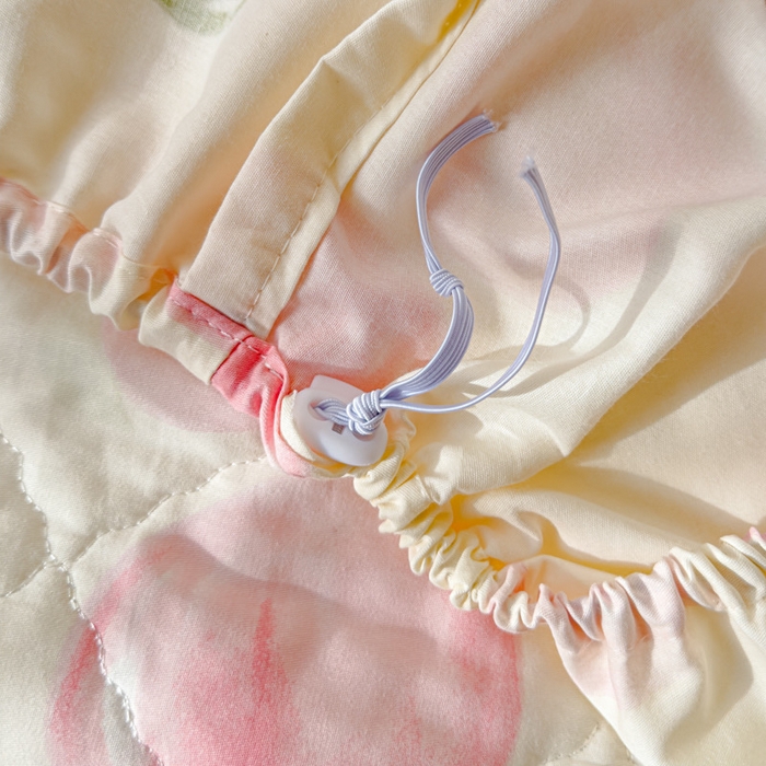 91家纺网 家纺一手货源 找家纺 U品汇 2026A类全棉夹棉床笠床罩单件隔尿透气床垫加厚防尘可水洗保护套 水蜜桃