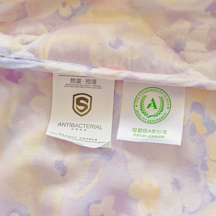 91家纺网 家纺一手货源 找家纺 U品汇 2026A类全棉夹棉床笠床罩单件隔尿透气床垫加厚防尘可水洗保护套 紫色梦境