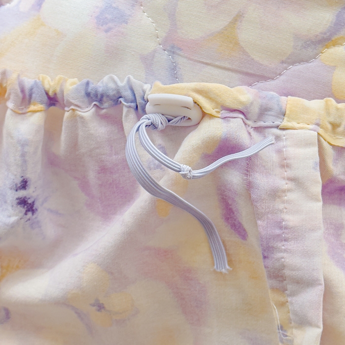 91家纺网 家纺一手货源 找家纺 U品汇 2026A类全棉夹棉床笠床罩单件隔尿透气床垫加厚防尘可水洗保护套 紫色梦境