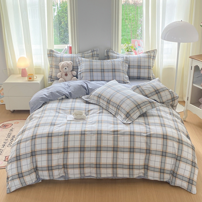 91家纺网 家纺一手货源 找家纺 凌鼎 2026新款多规格掉边全棉印花四件套 首尔之约