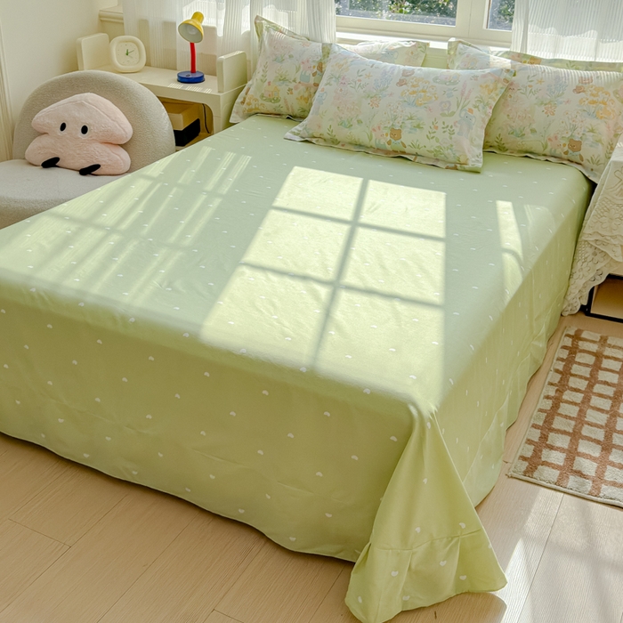 91家纺网 家纺一手货源 找家纺 （总）U品汇 2026春夏新品全棉纯棉长绒棉印花四件套学生三件套100%棉小清新13070