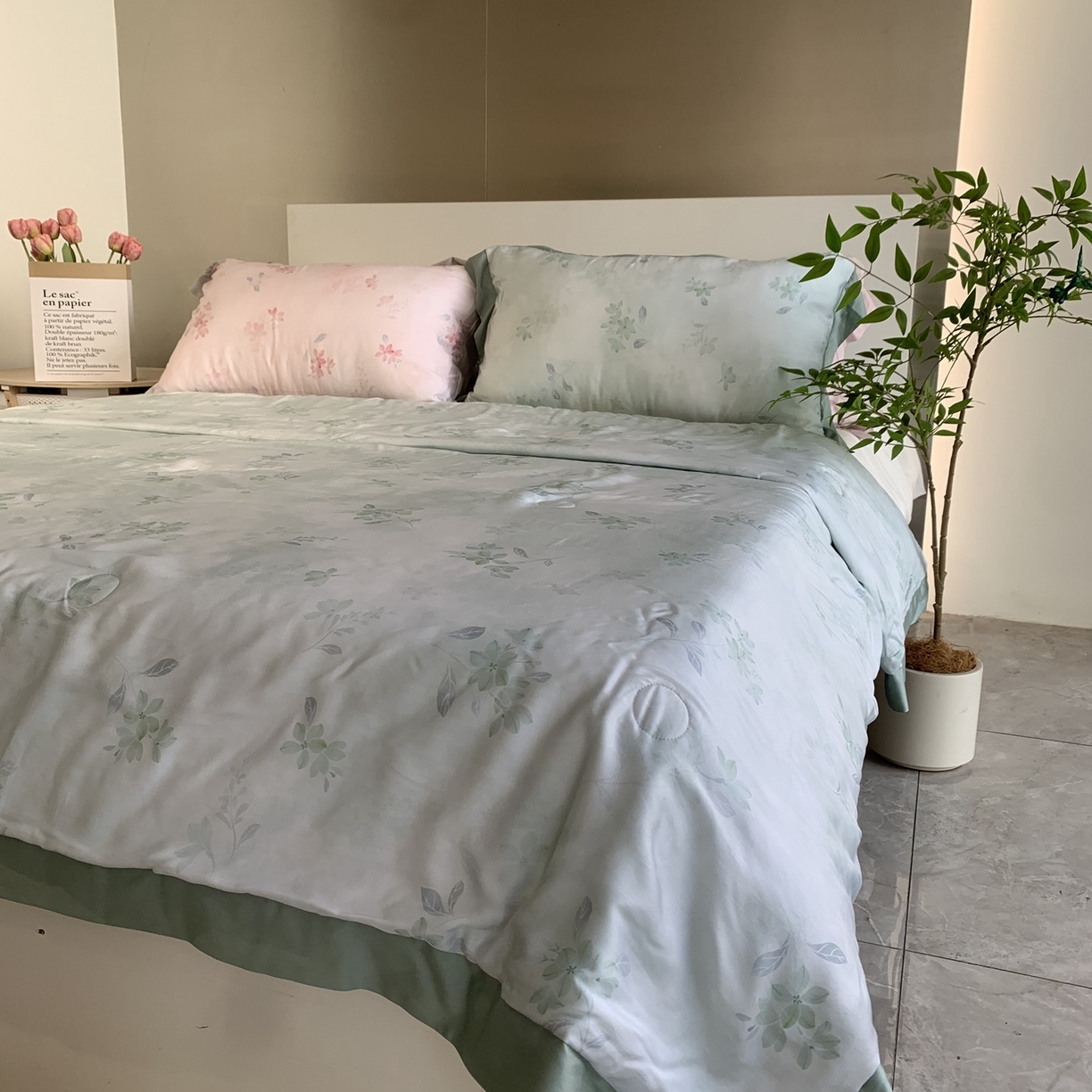 ROZ home 蕊姿家居 2026新款天丝棉夏被夏凉被空调被 浮香-绿