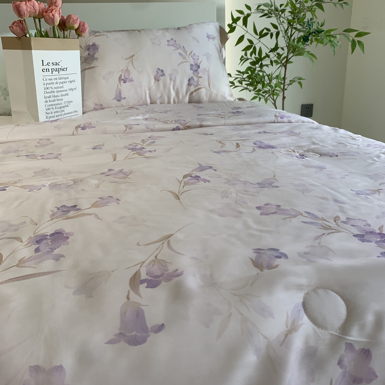 91家纺网 家纺一手货源 找家纺 ROZ home 蕊姿家居 2026新款天丝棉夏被夏凉被空调被 风铃草-香槟