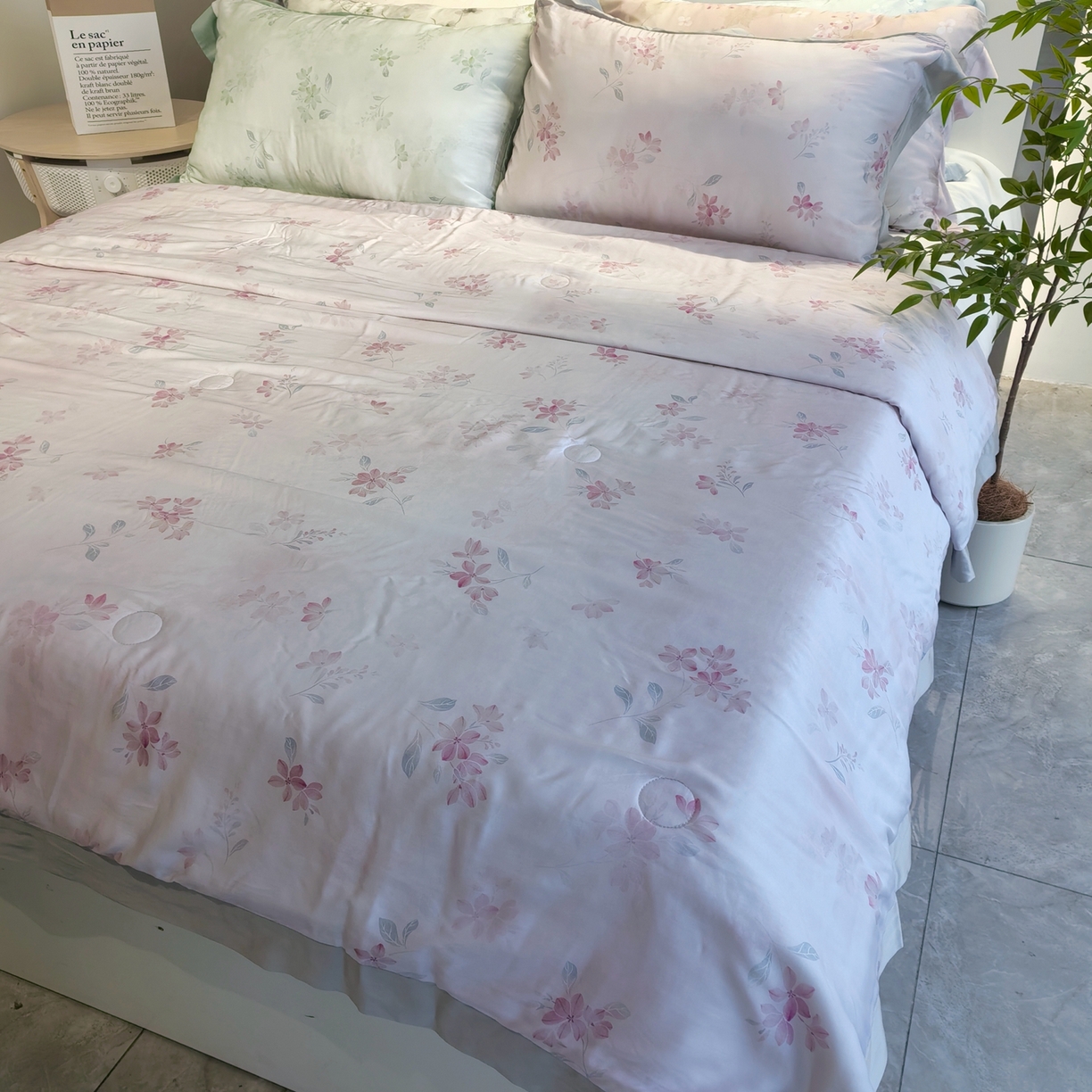 ROZ home 蕊姿家居 2026新款天丝棉夏被夏凉被空调被 浮香-粉