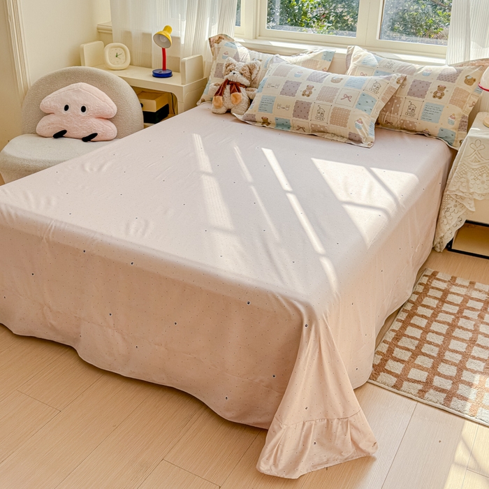 91家纺网 家纺一手货源 找家纺 U品汇 2026春夏新品全棉纯棉长绒棉印花四件套学生三件套100%棉小清新13070 童话区间