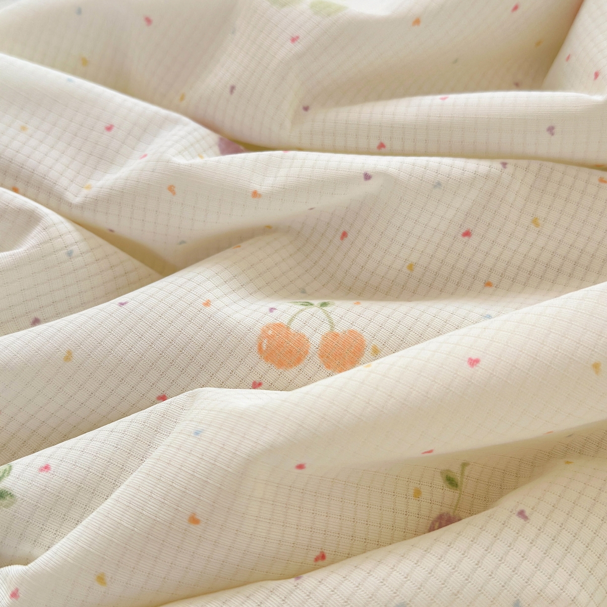 91家纺网 家纺一手货源 找家纺 寐居家纺 2026新款清爽凉感丝夏被夏凉被空调被 彩樱甜心