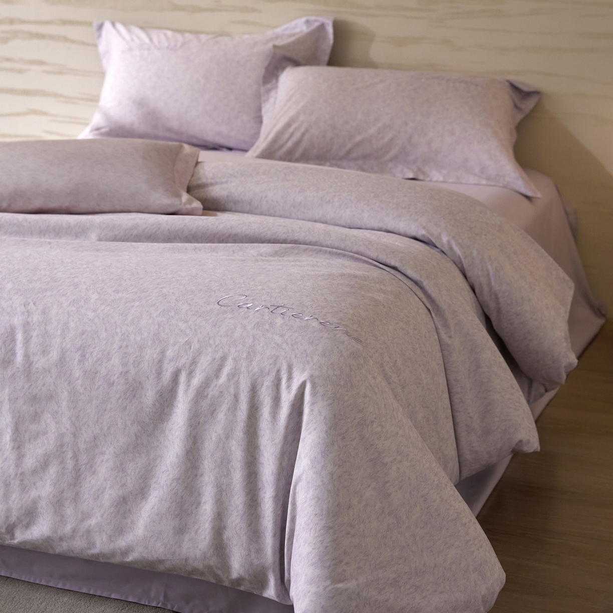 91家纺网 家纺一手货源 找家纺 花愿（原花纪） 2026新款全棉纯棉刺绣数码印花四件套-蒂娜 蒂娜-豆蔻紫