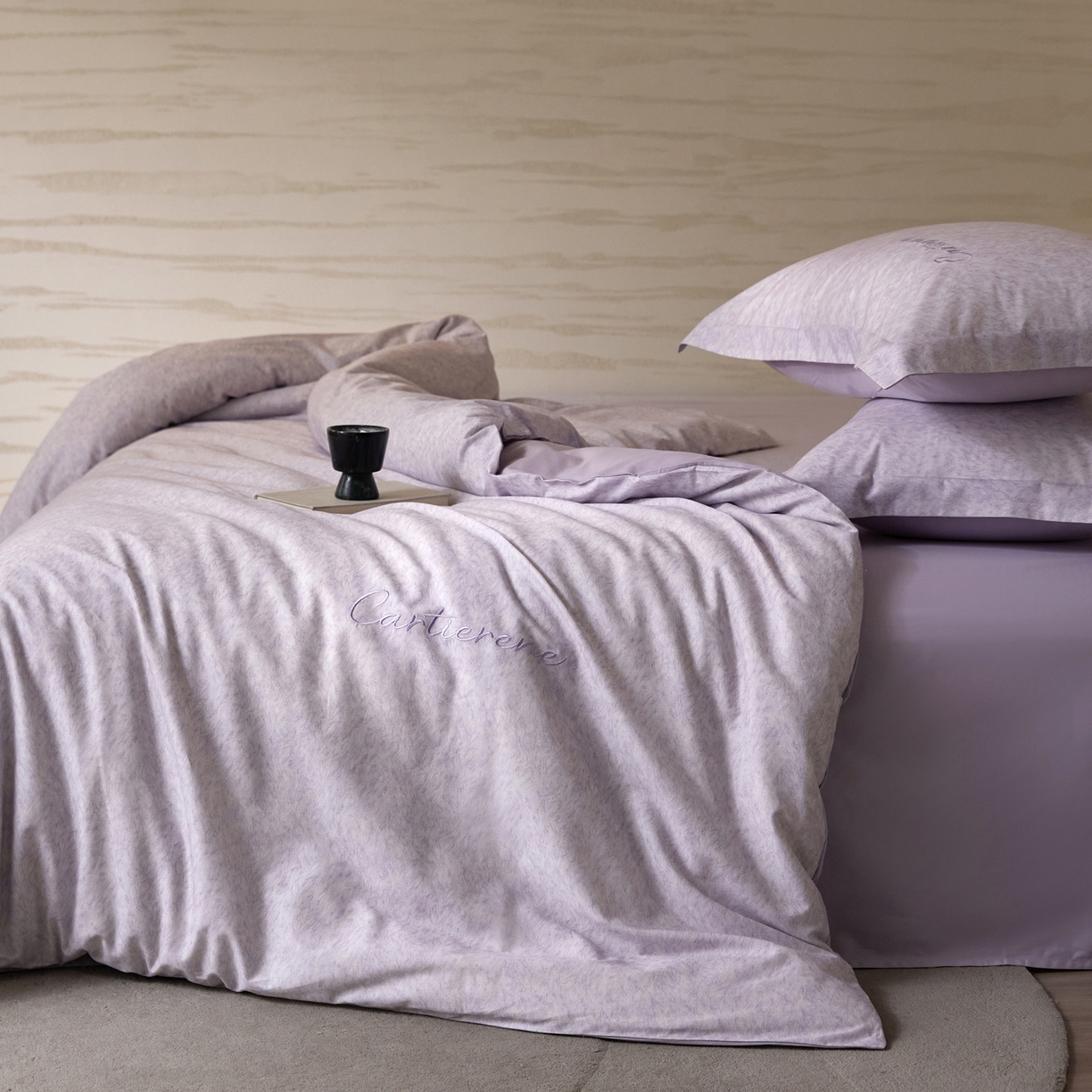 91家纺网 家纺一手货源 找家纺 花愿（原花纪） 2026新款全棉纯棉刺绣数码印花四件套-蒂娜 蒂娜-豆蔻紫