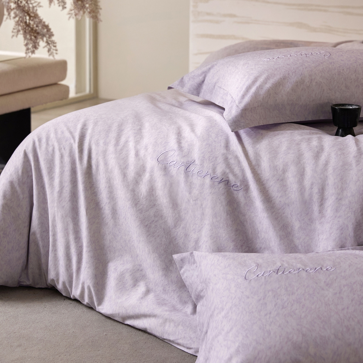 91家纺网 家纺一手货源 找家纺 花愿（原花纪） 2026新款全棉纯棉刺绣数码印花四件套-蒂娜 蒂娜-豆蔻紫