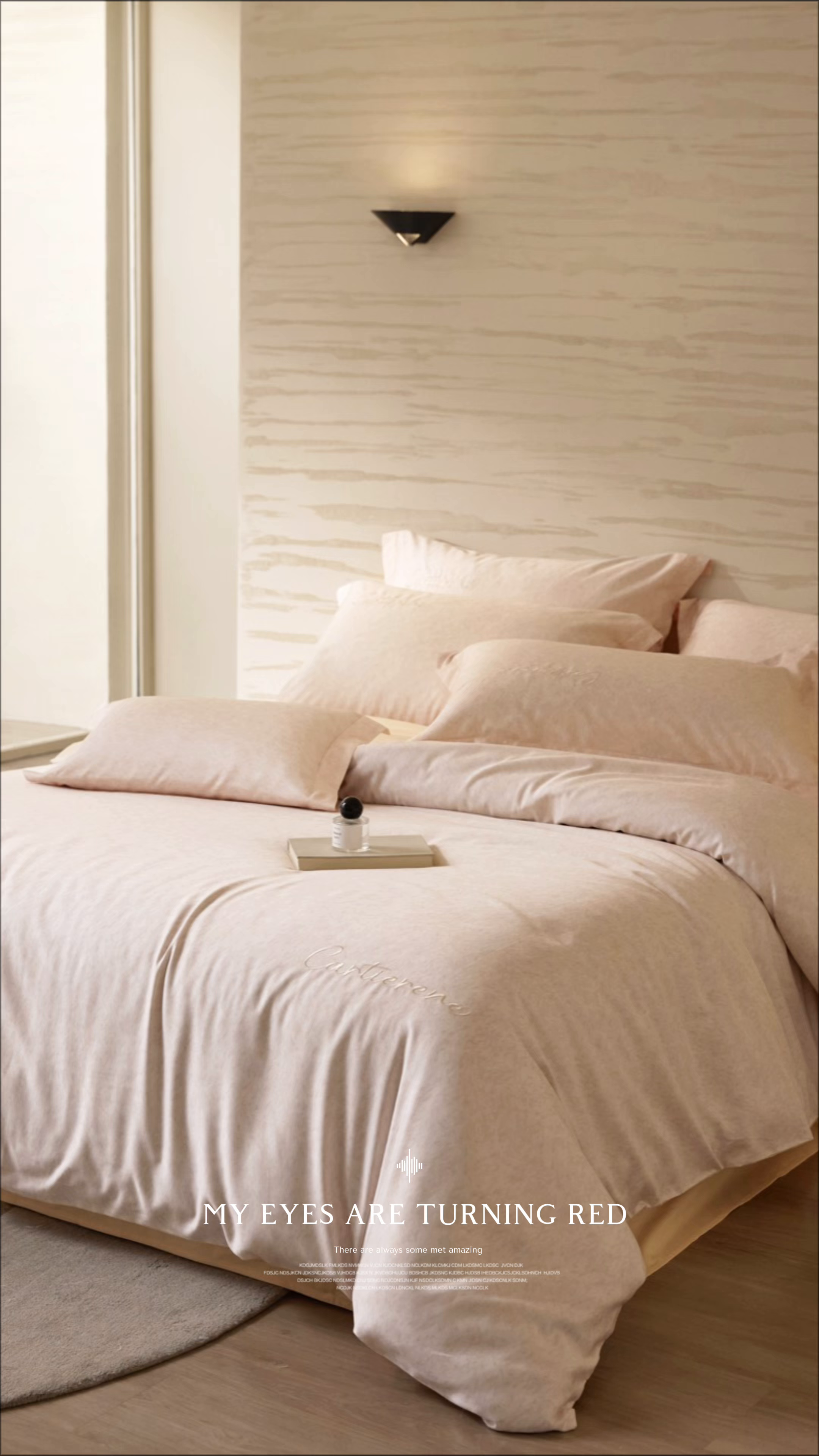 91家纺网 家纺一手货源 找家纺 花愿（原花纪） 2026新款全棉纯棉刺绣数码印花四件套-蒂娜 蒂娜-落樱粉