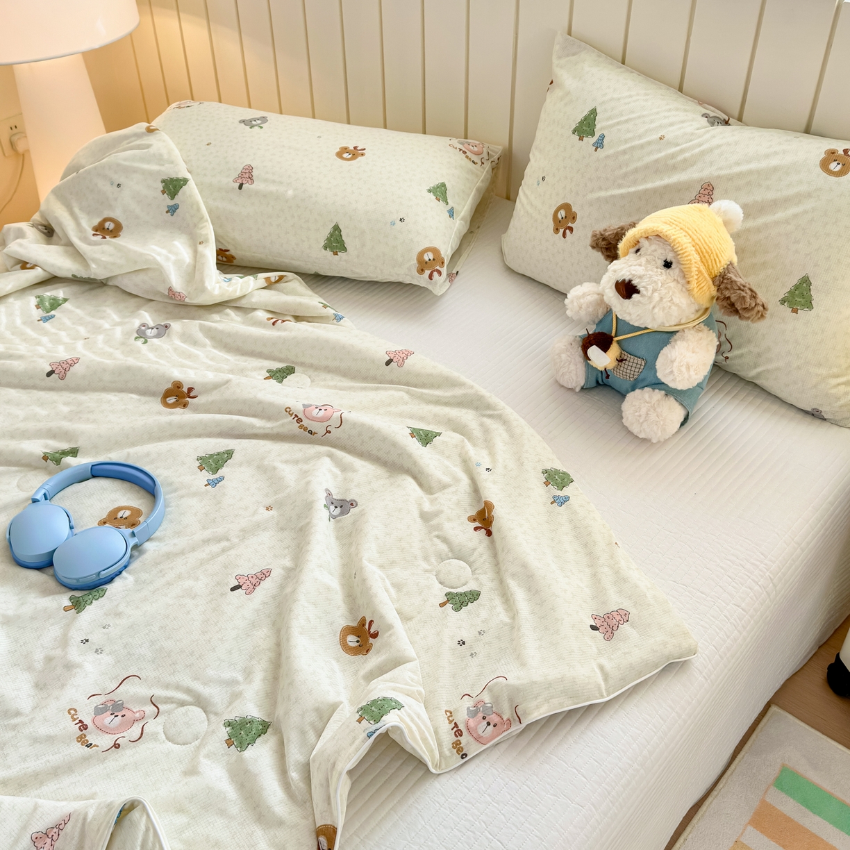 91家纺网 家纺一手货源 找家纺 寐居家纺 2026新款清爽凉感丝夏被夏凉被空调被 森野萌熊