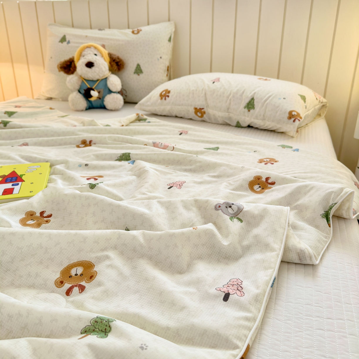 91家纺网 家纺一手货源 找家纺 寐居家纺 2026新款清爽凉感丝夏被夏凉被空调被 森野萌熊