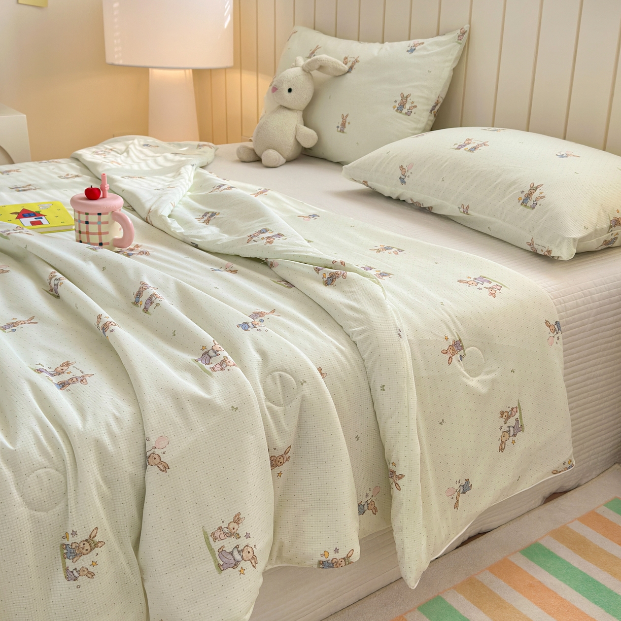 寐居家纺 2026新款清爽凉感丝夏被夏凉被空调被 星野兔踪