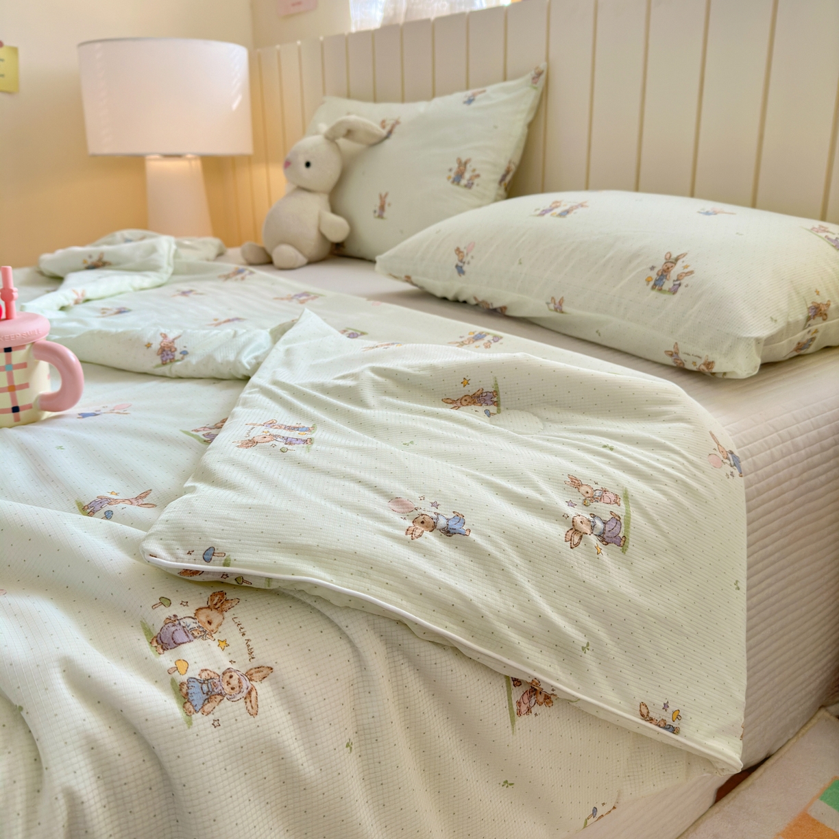 91家纺网 家纺一手货源 找家纺 寐居家纺 2026新款清爽凉感丝夏被夏凉被空调被 星野兔踪