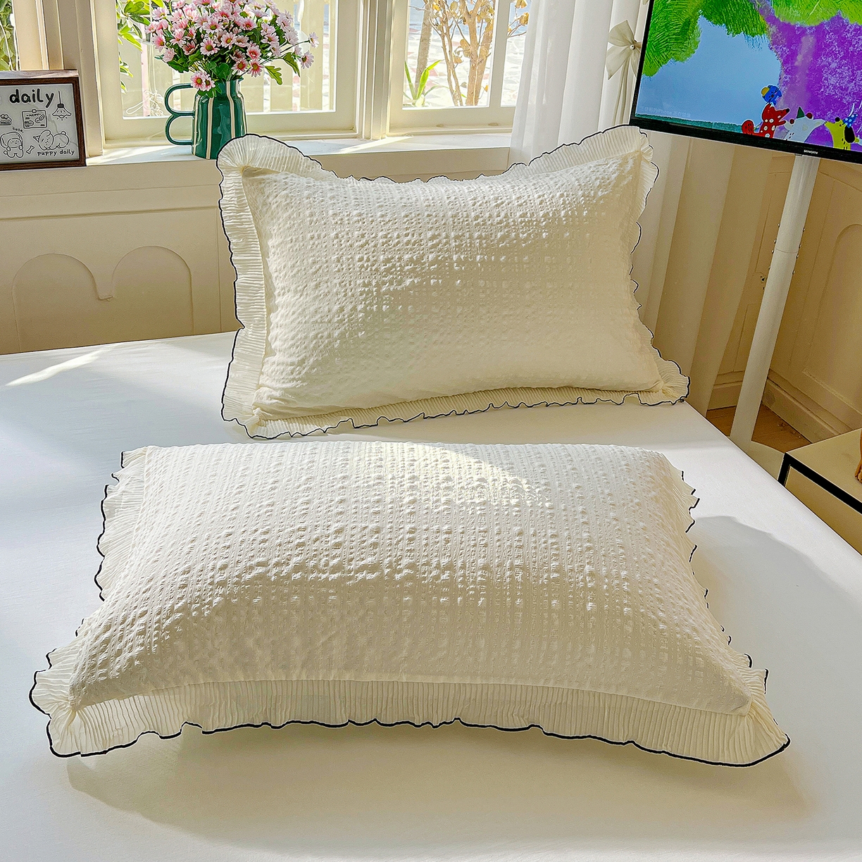 91家纺网 家纺一手货源 找家纺 （总）寐居家纺 2026新款A类韩式提花泡芙夏被夏凉被空调被