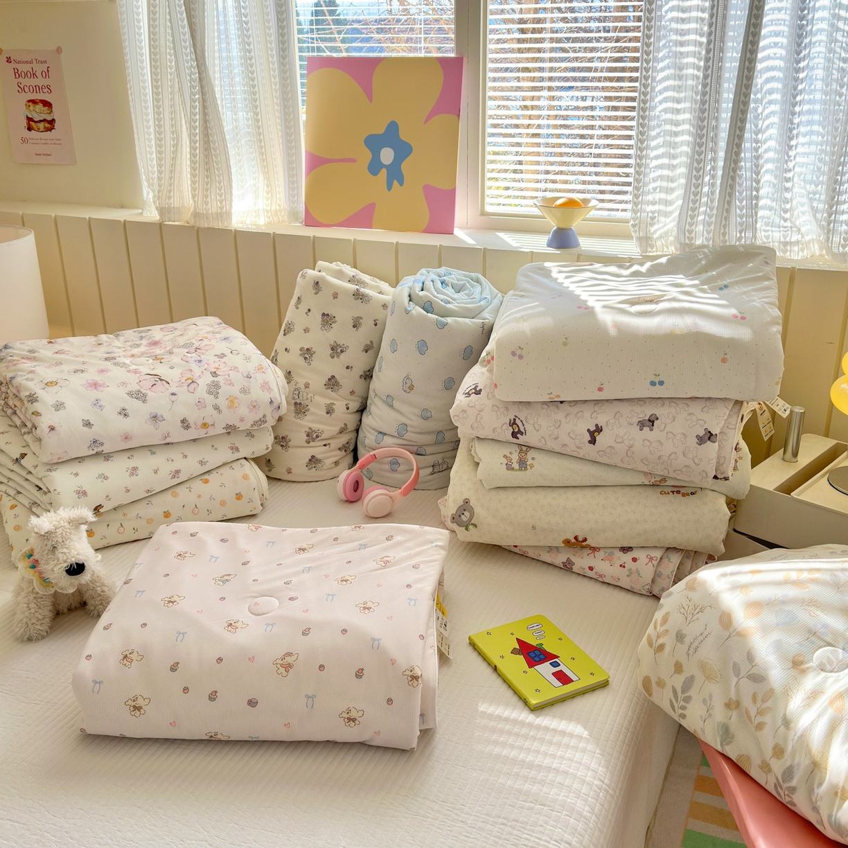 91家纺网 家纺一手货源 找家纺 寐居家纺 2026新款清爽凉感丝夏被夏凉被空调被 组合图仅供展示-不可下单