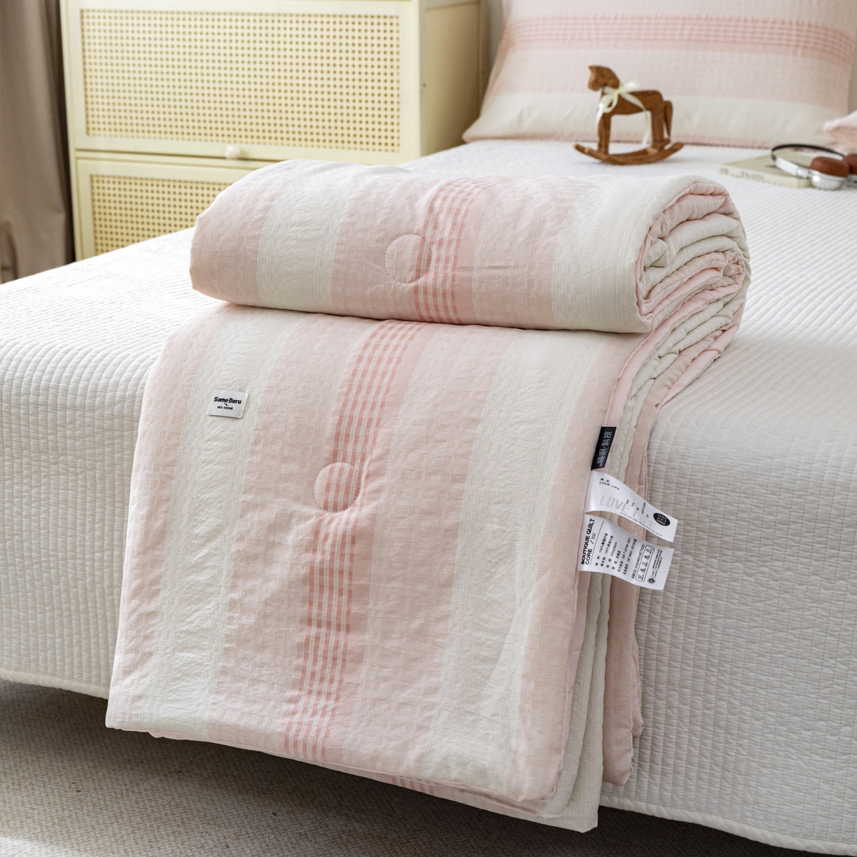 91家纺网 家纺一手货源 找家纺 （总）寐居家纺 2026新款柔软素织提花夏被夏凉被空调被