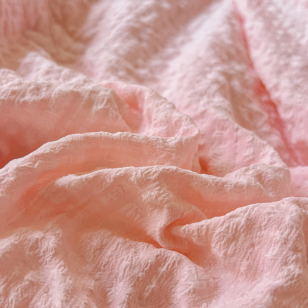 91家纺网 家纺一手货源 找家纺 寐居家纺 2026新款A类韩式提花泡芙夏被夏凉被空调被 桃桃泡芙