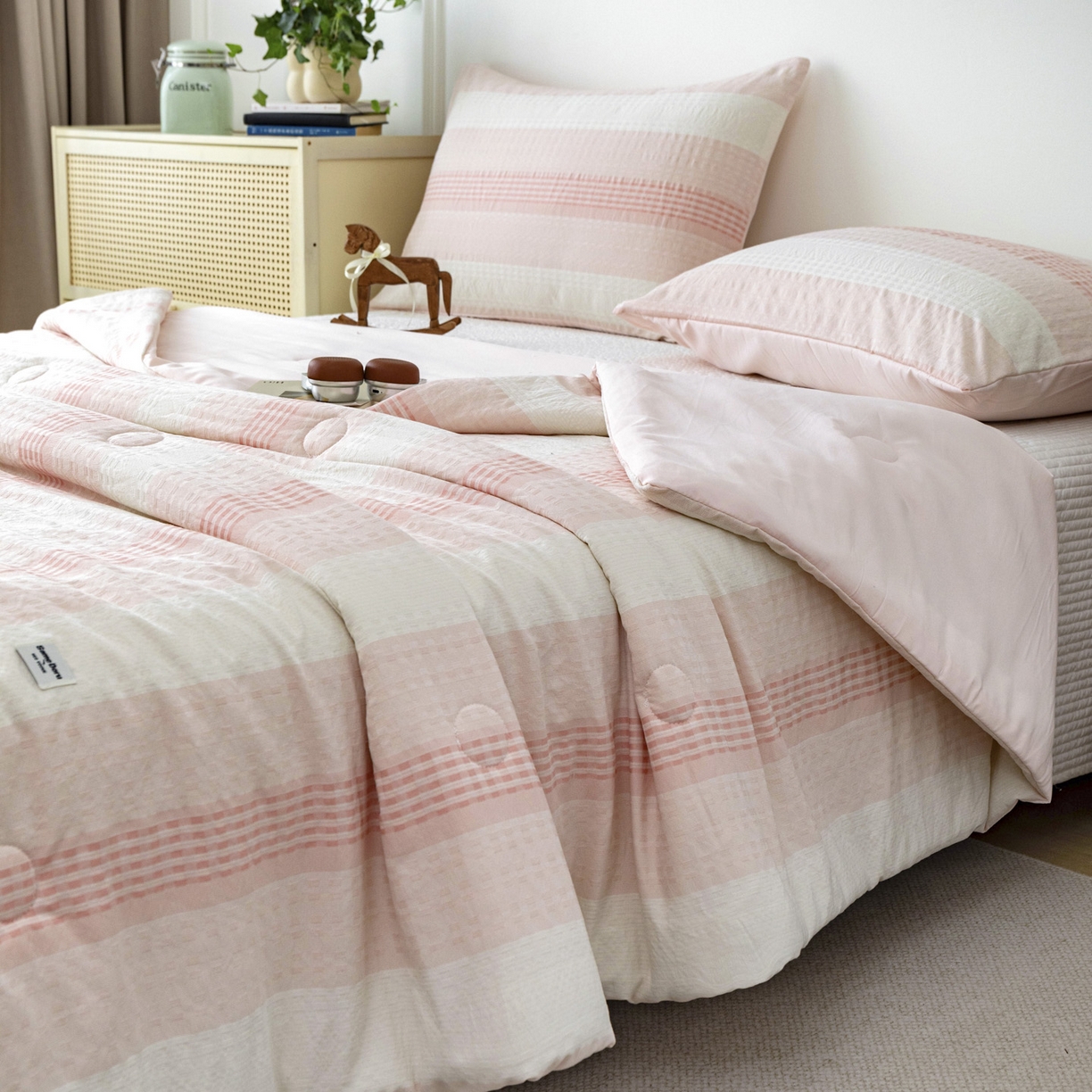 91家纺网 家纺一手货源 找家纺 （总）寐居家纺 2026新款柔软素织提花夏被夏凉被空调被