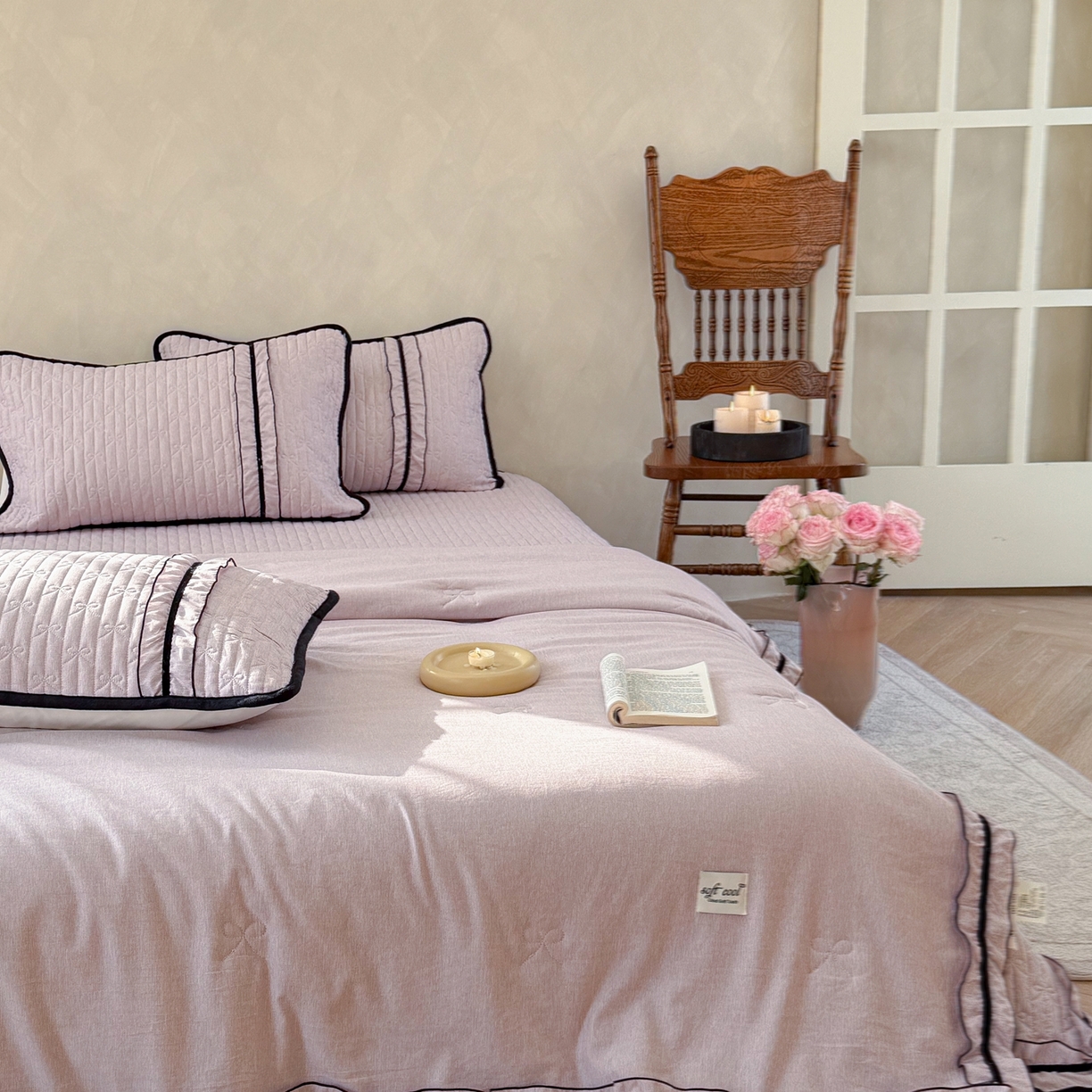 91家纺网 家纺一手货源 找家纺 （总）寐居家纺 2026新款雨露麻夏被床盖四件套