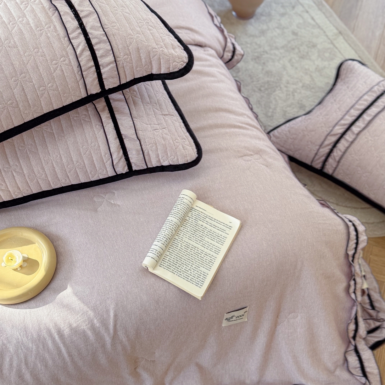 91家纺网 家纺一手货源 找家纺 （总）寐居家纺 2026新款雨露麻夏被床盖四件套