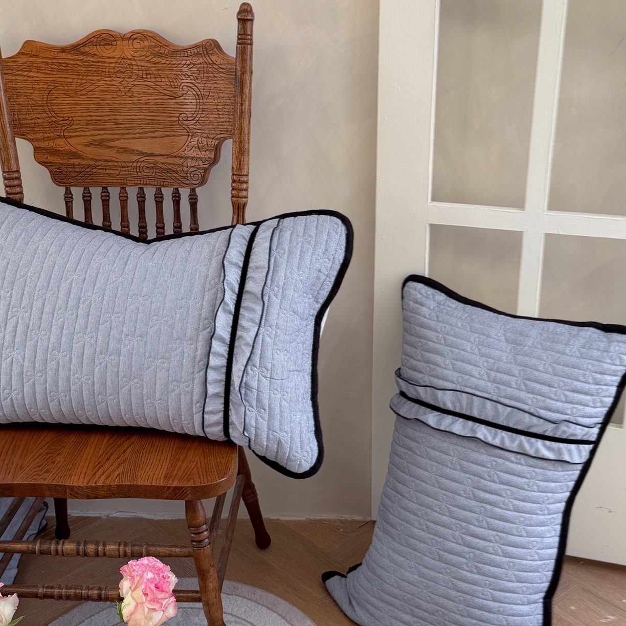 91家纺网 家纺一手货源 找家纺 寐居家纺 2026新款雨露麻夏被床盖四件套 雨露-慕斯蓝