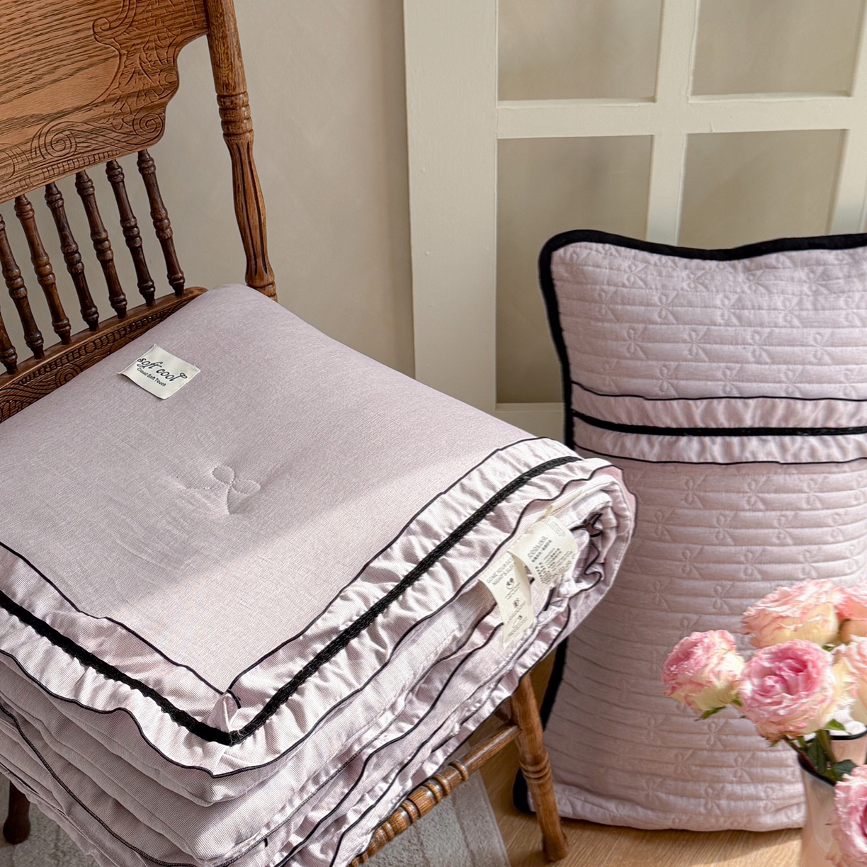 91家纺网 家纺一手货源 找家纺 寐居家纺 2026新款雨露麻夏被床盖四件套 雨露-豆沙紫