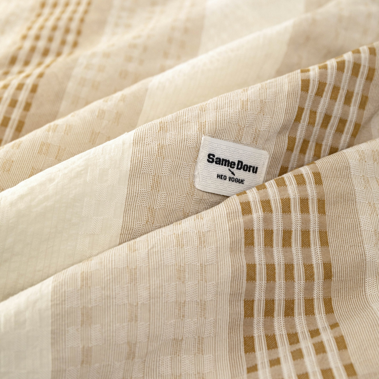 91家纺网 家纺一手货源 找家纺 寐居家纺 2026新款柔软素织提花夏被夏凉被空调被 素织·浅咖